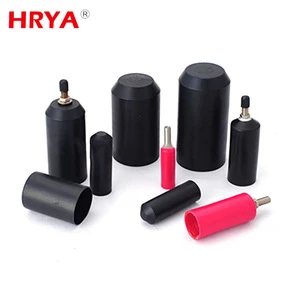 Adhesive waterproof heat shrink cable end caps with hot-melt adhesive
