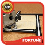 Adjustable Progrip Linear Guide System for use with a Woodworking Router