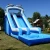 Adults kids outdoor magic large blue crush running bouncy games inflatable water slide