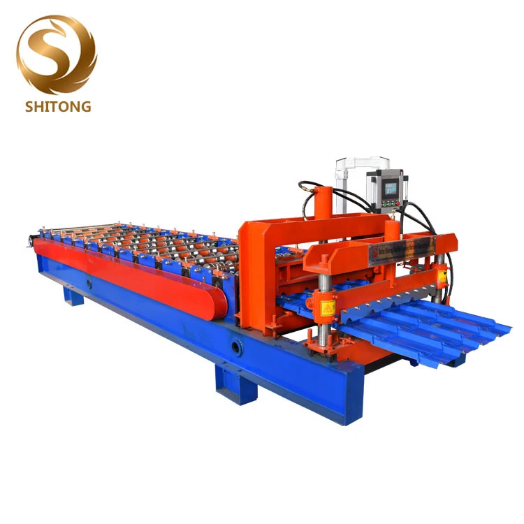 Africa glazed tile aluminium roofing panel making roll forming machine