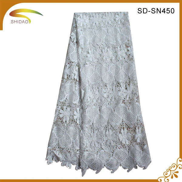 african baby organic cotton big crochet net beige snowflake jacquard lace fabric