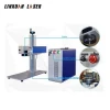 Agent wanted table top pigeon rings aluminium fiber laser marking machine with 300MMX300MM marking area