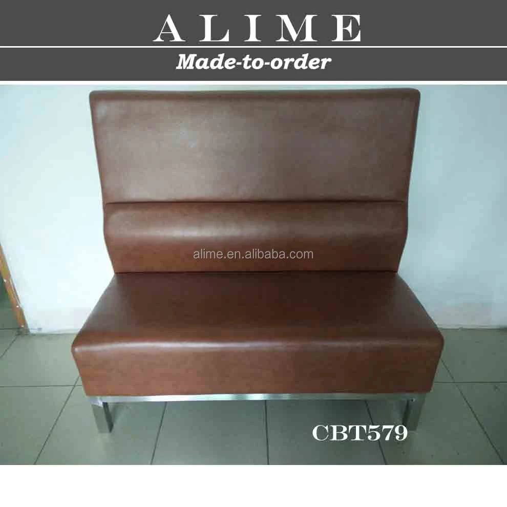 Alime CBT579 cafeteria furniture, modern cafeteria booth sofa seating, leather cafeteria seating