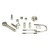 Import All size custom stainless steel grade 8.8 bolt and nut hex head  A2 70 stainless steel hexagon bolts from China