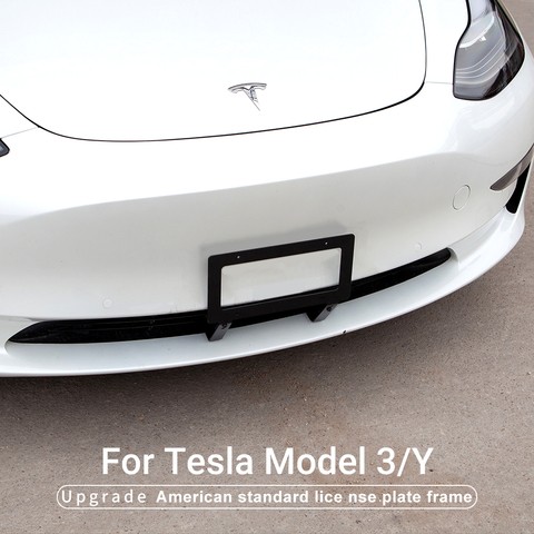 Aluminum Alloy License Plate Frame US for Tesla Model 3 Car License Plate Frame American Standard