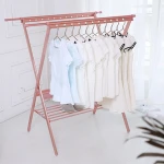Aluminum Clothes Hanger Factory Direct Selling Folding Hanging Stand Clothes Hanger Rack