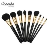 Aluminum ferrule makeup brush set with man made hair from yuanmei factory