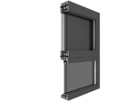 ALUMINUM GLASS SASH AND SCREEN SASH INTEGRATED SYSTEM WINDOW CASEMENT WINDOW E108