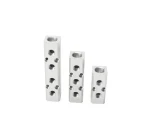 Aluminum strip Pneumatic manifold multi-pipe gas distribution discharge diverter discharge aluminum strip