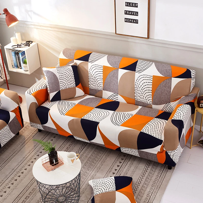 amazon hot sell  designs  full cover elastic sofa stretch spandex protective Elastic  stretch corner sofa covers