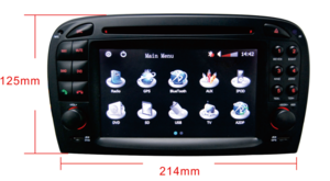 Android 7.1 Car DVD Player For Mercedes SL R230(2001-2004) Car Radio GPS Navigation Car Stereo Headunit Tape Recorder