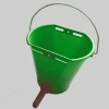 Animal plastic  8L feeding bucket with teats lamb calf feeder
