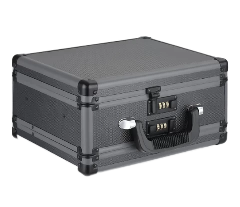 APC025 EVEREST Two-sided Black Aluminum Tool Case with Custom Foam for Protecting Instruments