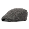 autumn and winter season hat men Ivy cap British style classic plaid wool beret hat