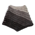 Autumn Winter Fashion Warm Rabbit Fur Knitted Cloak Coat Women Casual Poncho Outwear Shawls