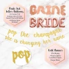 Bachelorette Party Decorations Kit Bridal Shower Supplies Bride to Be Sash, Ring Foil, Rose Balloons, Gold Glitter Banner