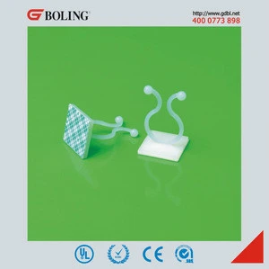 back self-adhesive tie mount, twisted cable clamp