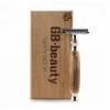 Bamboo Handle and Chrome plated Men Barber Shave Tool Double Edge Safety Razor