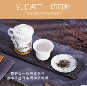 Bandtie Convenient travel office Loose-leaf tea coffee maker accessories &amp; Parts System - Chinese Jingdezhen blue and white cera