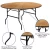 Import Banquet Dinner Wedding Party Round Solid Round Metal Folding Table from China