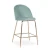 Bar furniture velvet  bar stool chair  with metal legs Comfortable and durable