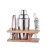 Import barware holder bamboo stand for stainless steel cocktail shaker from China