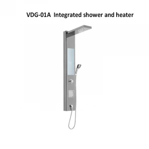 Bathroom Shower Gift Sets Instant Water Heater Wall Mounted Shower Column Multi-functions SPA from TOP, BACK, Flexible handbar
