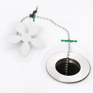 Bathroom Use flower design pp drain hair catcher