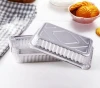 BBQ Aluminum Foil Trays Disposable Food Vegetables Container Plates Bowls Baking Pan Kitchen Tools 650ml/850ml