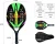 Beach Tennis Racket Carbon Fiber Grit Face with EVA Memory Foam Core Beach Tennis Racquets