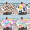 Beach Towel Print, Swim Soft Towels Blanket for Adult Women Men Summer Novelty Rectangle PE Bag / Cylinder Mesh Bag Machine MADE