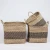 Import Beautiful design 3 tier woven seagrass wall hanging hamper storage basket for home decor from Vietnam