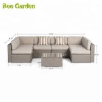 BeeGarden linhai beautyhouse Patio Furniture Wicker rattan outdoor designer set