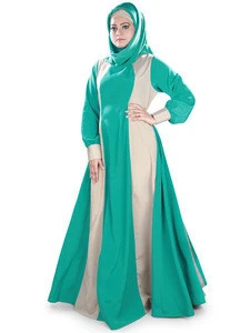 Best Embroidered Abaya /Islamic Clothing, Occasion & Daily Wear,/Designer Dual Color Abaya Jilbab | Ladies Long Maxi Dress.