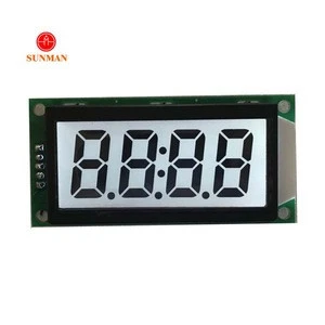 Best price wholesale SMS0408G 4 digits monochrome 7 segment lcd display module