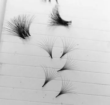 Buy Best Selling 9d Wispy Cluster Fan Eyelash Extensions Handmade 0.05 ...