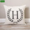 Best selling China factory supply 100%cotton off white color pillow case decoration personalized wholesale cushion covers
