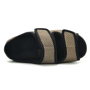 Best selling comfort with orthopedic diabetes comfortable loose slippers with buckle