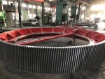 Bevel gear big size to 8 meter diameter as custmer drawing
