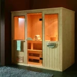 big size Sauna Room for 3-4 person,finland wood with stove