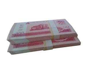 bill cash currency OPP film band glue automatic money binder/ bunding banding paper banknote binder