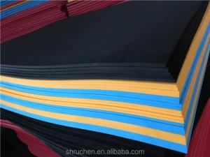 black closed cell foam epdm rubber sheets heat resistant rubber insulation sheet