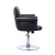 Import Black full back swivel haircut salon barber chair with pump, salon furniture, commercial furniture from China
