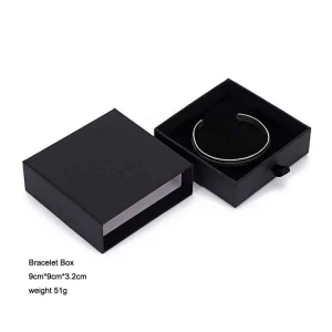 Black multi-drawer jewelry box custom design gift box ring bracelet necklace display paper jewelry box packaging