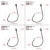 Import Black Offset Sport Circle Bait Fishing Hook 7381 High Carbon Steel Octopus Single Fishhook from China