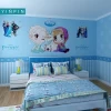 Blue frozen custom waterproof 3d wallpaper  for childrens room