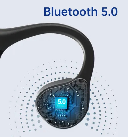 Bluetooth V5.0 Wireless Bone Conduction Headset with Microphone for Sports