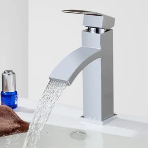 Brass waterfall water filter wash basin faucet,water saving lavatory faucet tap mixer