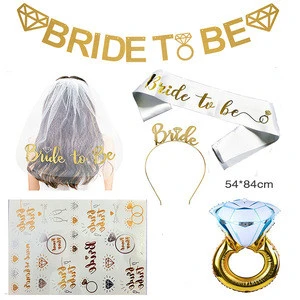 Bride And Bride Tribe Gold Temporary Tattoos