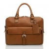 brown leather laptop bag waterproof messenger for gift